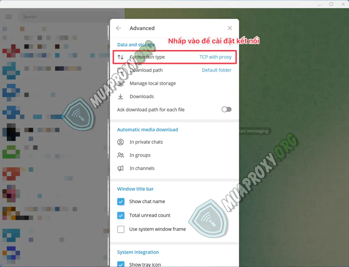 Hướng dẫn cấu hình proxy cho telegram trên máy tính
