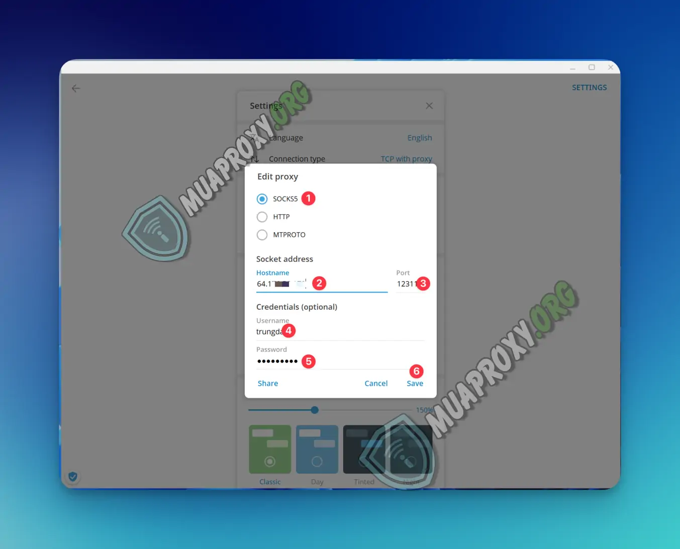 Hướng dẫn cấu hình proxy cho telegram trên máy tính