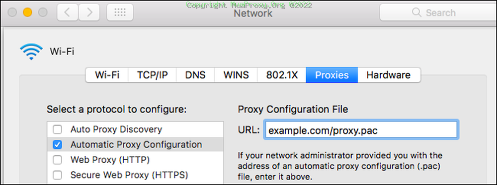 Cách cấu hình proxy trên máy Mac